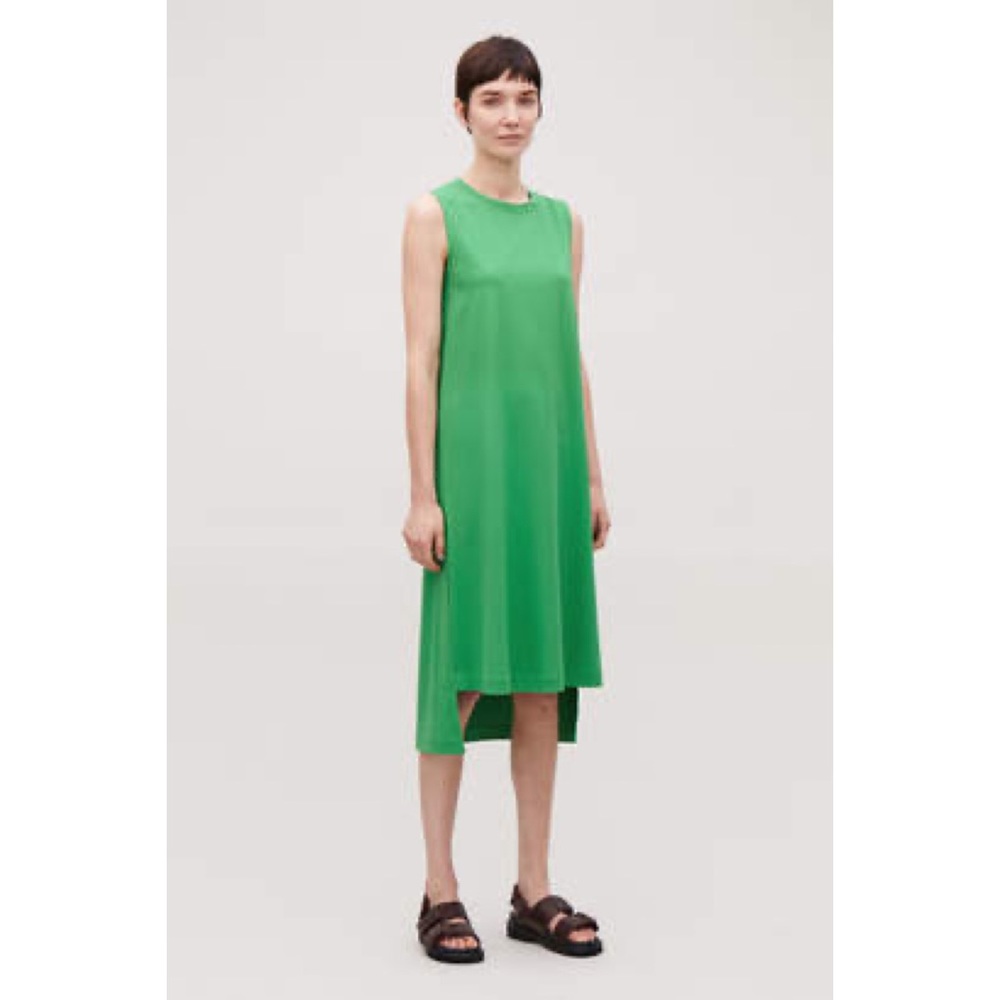 COS green jersey dress